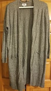 Old Navy XL long grey duster cardigan